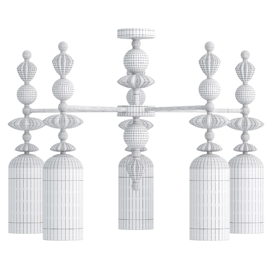 Chandelier on a rod Odeon Light BIZET 5C - Image 2