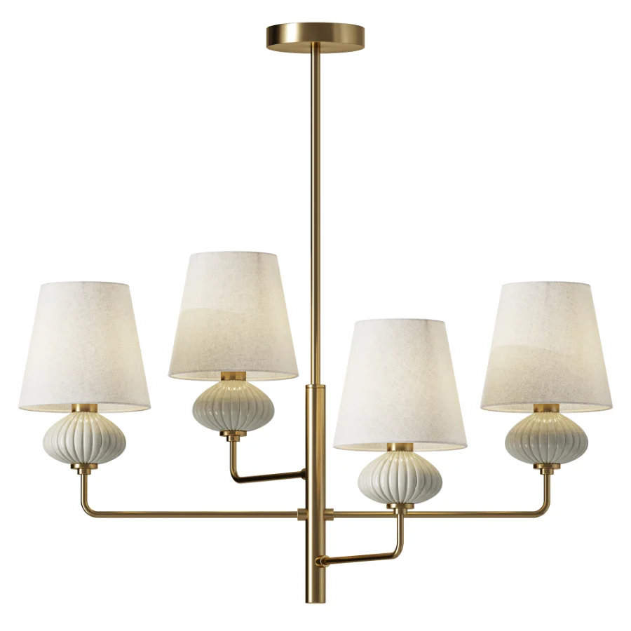 Freya Ceramics FR2029PL 04BS Pendant Light - Image 1