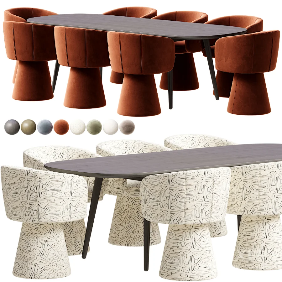 Tori Chair Fjord Dining Table - Image 5