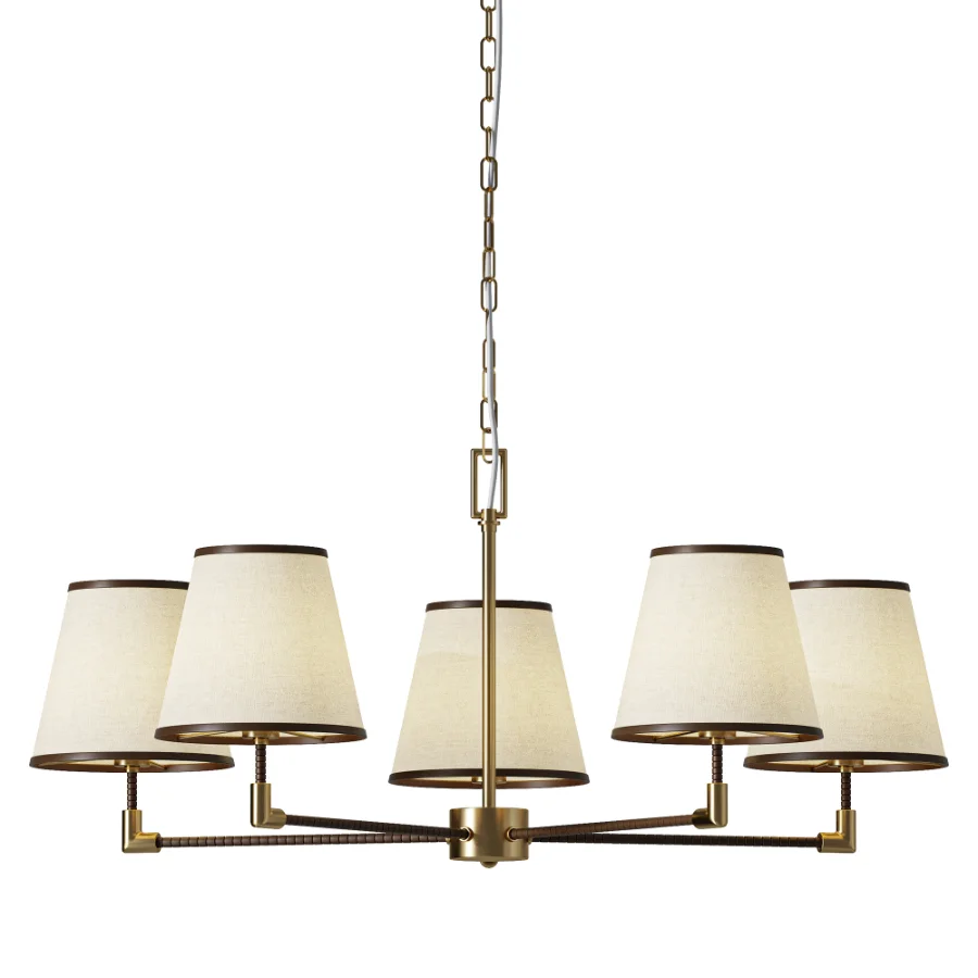 Gonzalez Modern 5 Light Textile Chandelier - Image 1