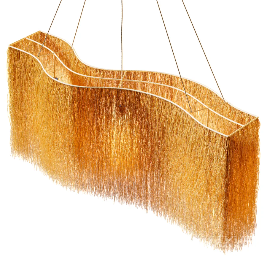 Organic Buriti Fiber Pendant Light - Image 6