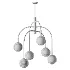 LamQee 6 Lights Mid Century Modern Chandelier - Thumbnail 3