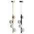Modern brass vertical chandelier - Thumbnail 3