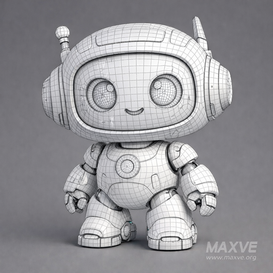 Cute Futuristic Robot Character - Image 6