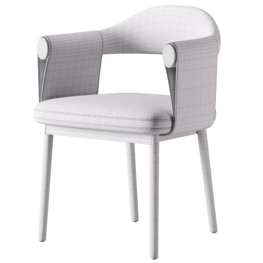 Gardner Modern Leather Dining Chair - Image 6