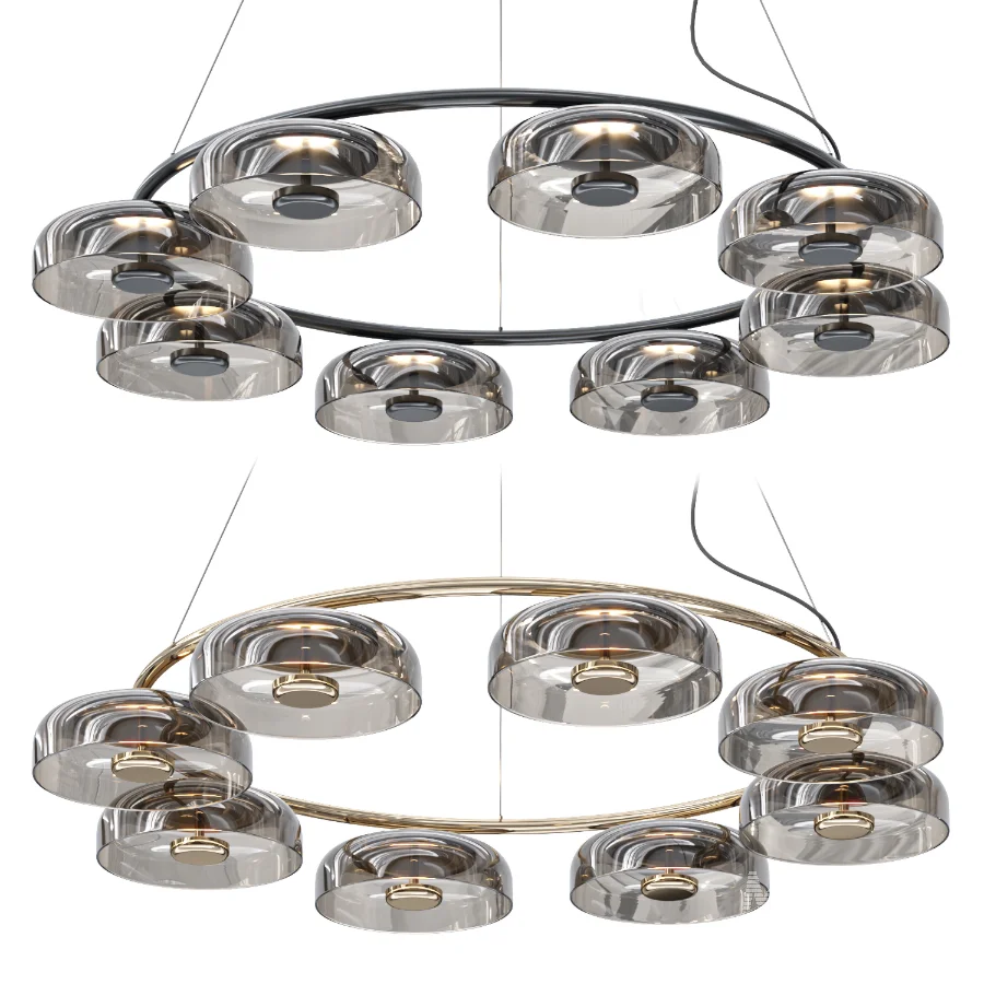 ARCTIC ring chandeliers and lamps - Image 4