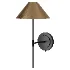 Orta aged brass and bronze wall light - Thumbnail 1