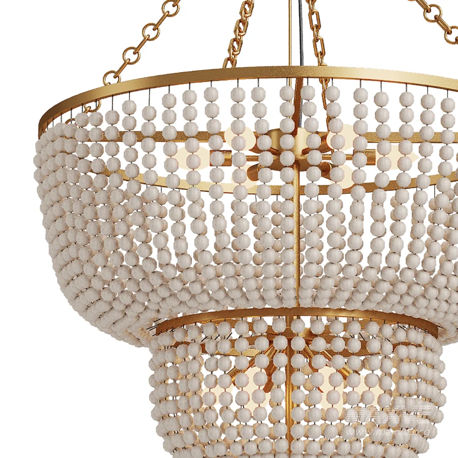 Beaded Kona Tiered Chandelier - Image 5