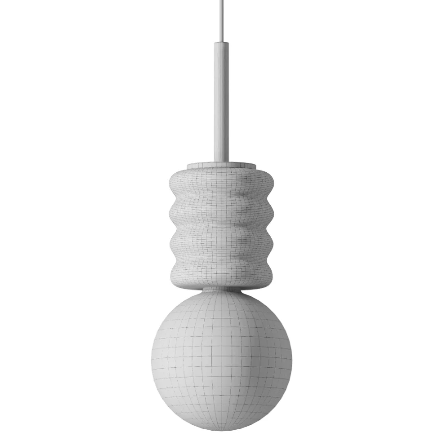 LED Chandelier Modern Stone Bedside Pendant Light - Image 3