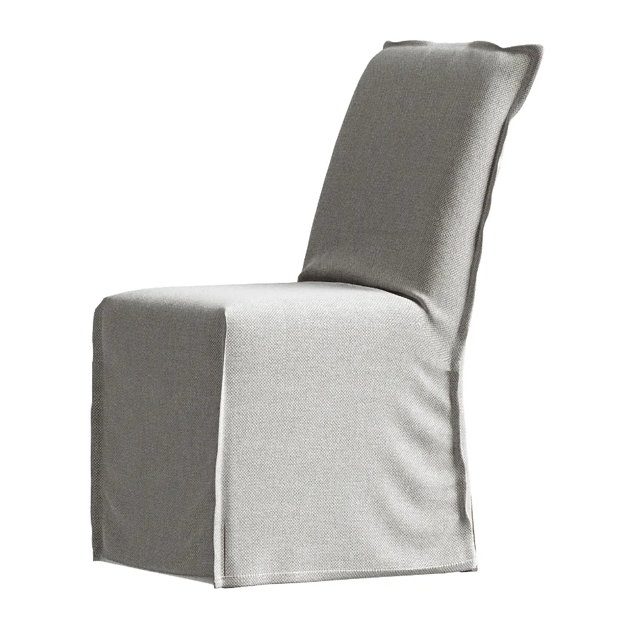 Addison Flange Slipcovered Dining Chair - Image 1