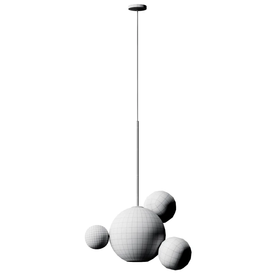 Clear Glass Ball Futuristic Chandeliers - Image 5
