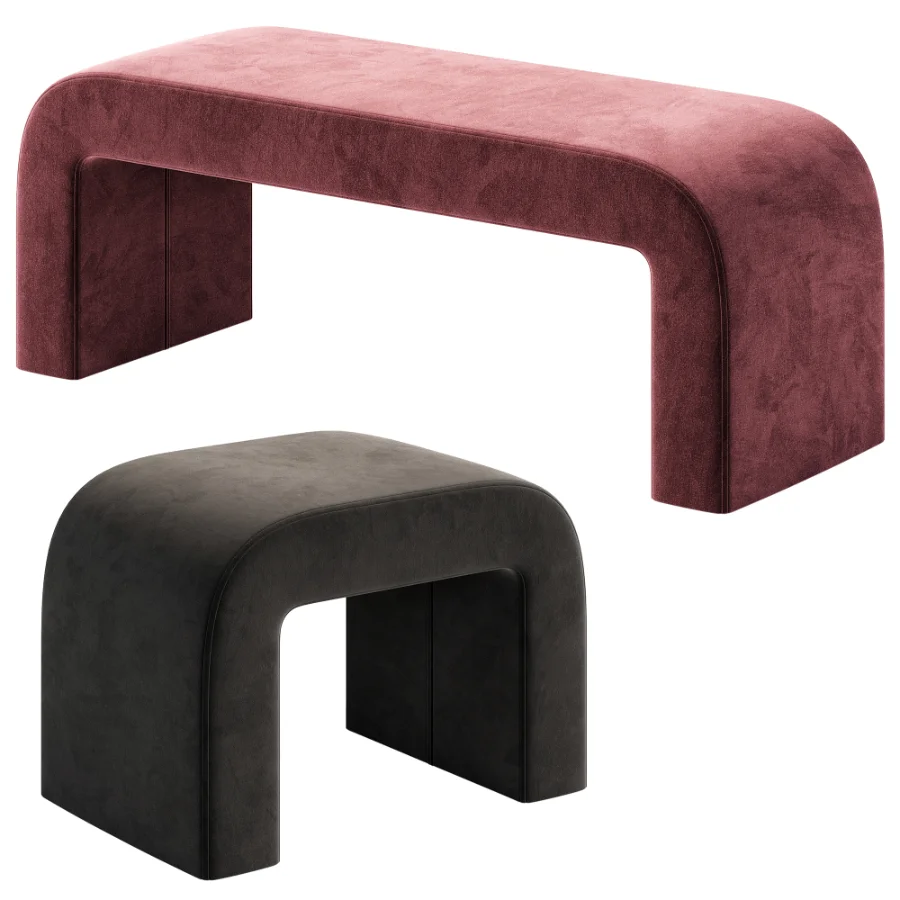 Rint Banquette Pouf By Divan - Image 4