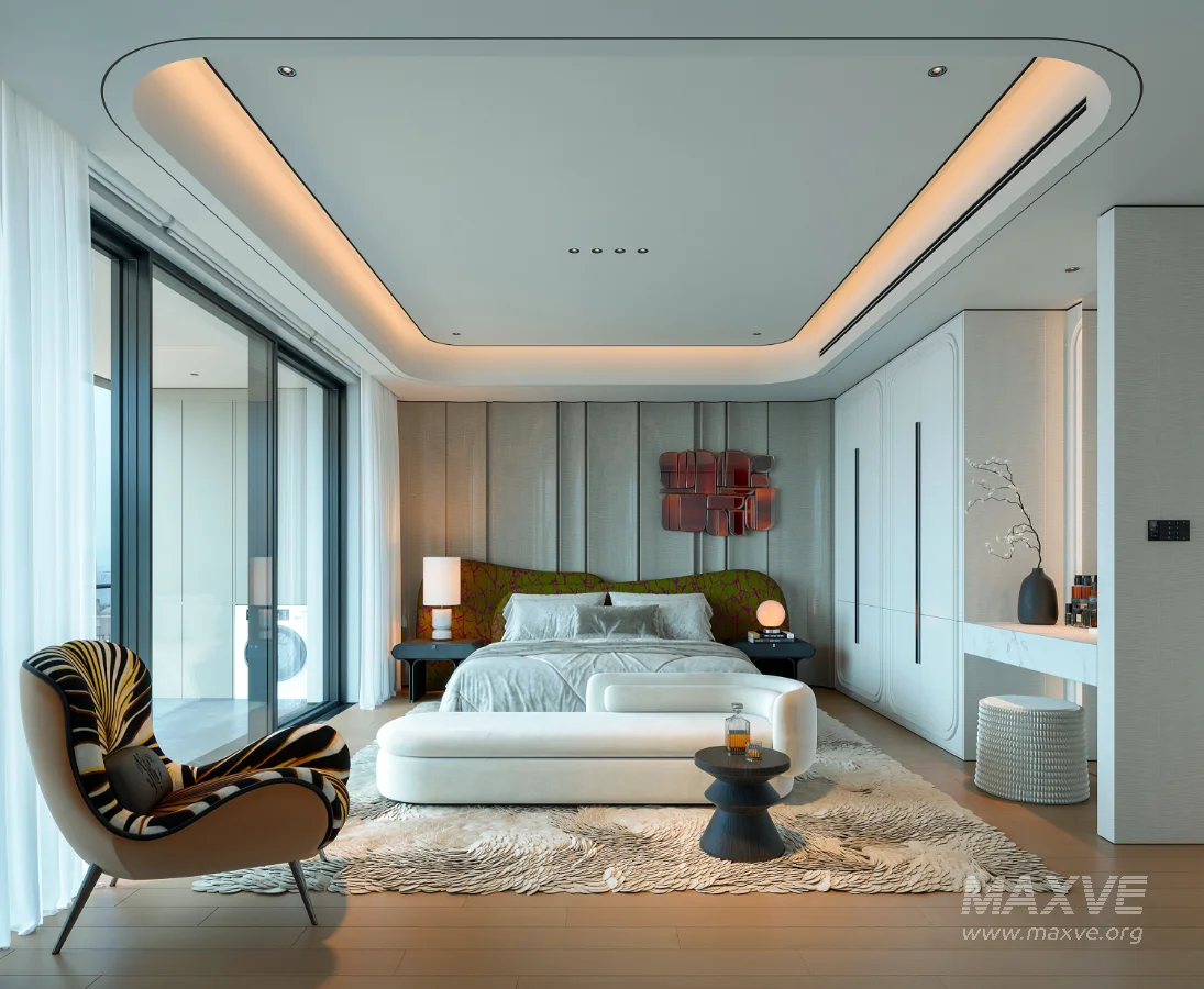 modern luxury bedroom interior - Image 3