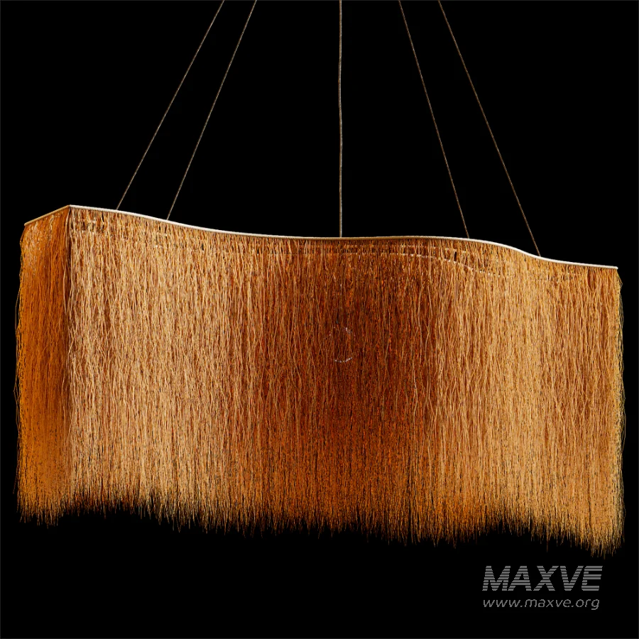 Organic Buriti Fiber Pendant Light - Image 3
