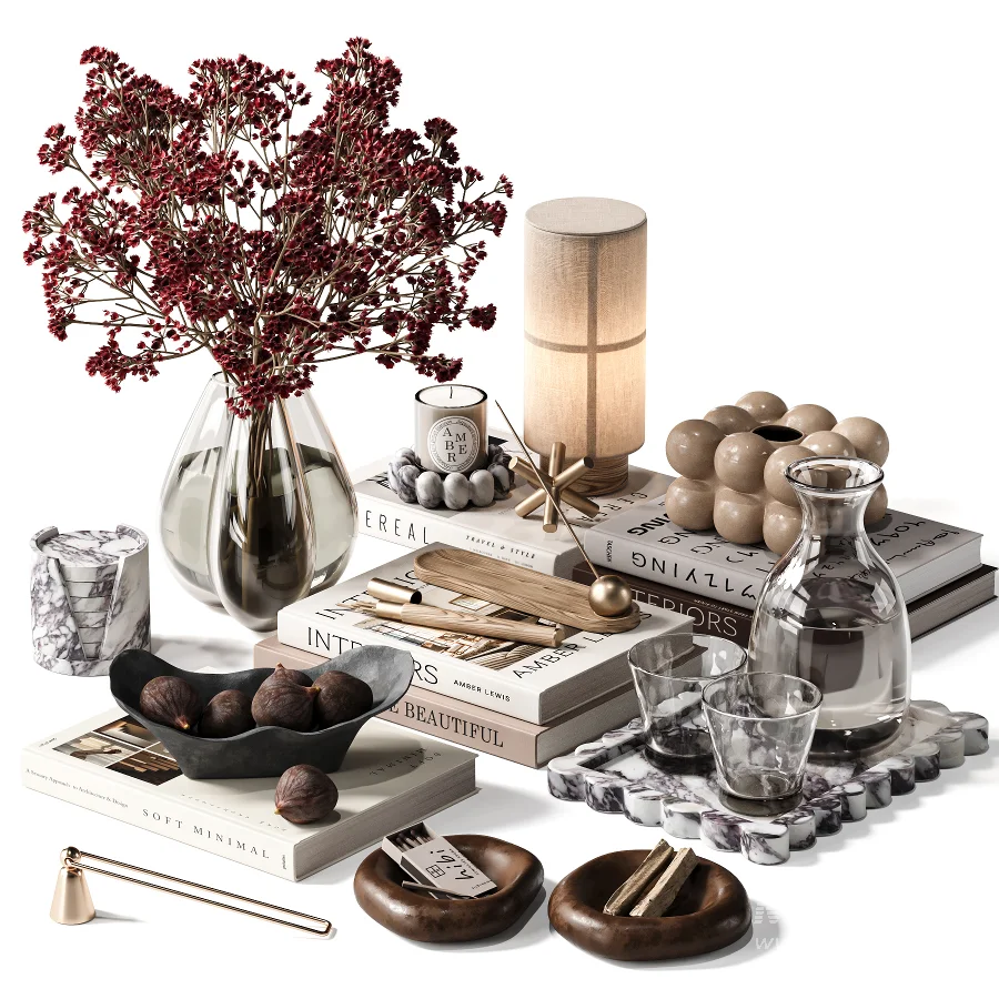 Tabletop Amber Decor Set30 - Image 1