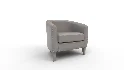 Leather Barrel Accent Chair - Thumbnail 6