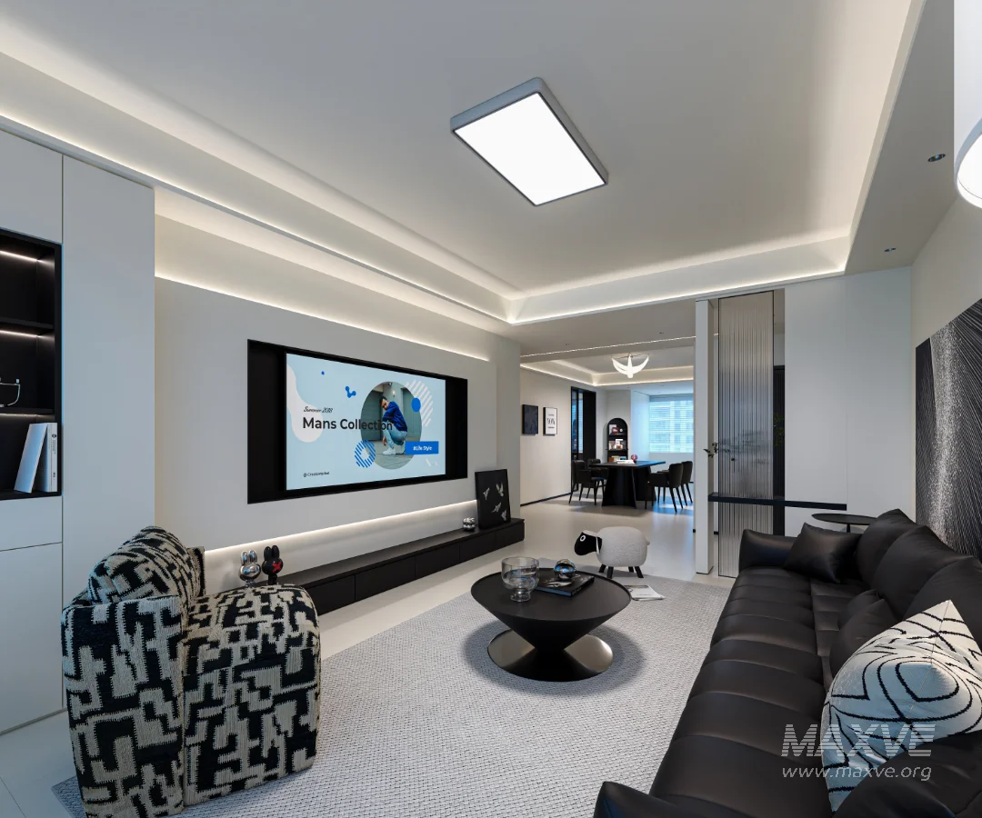 Modern living room dining room - Image 2