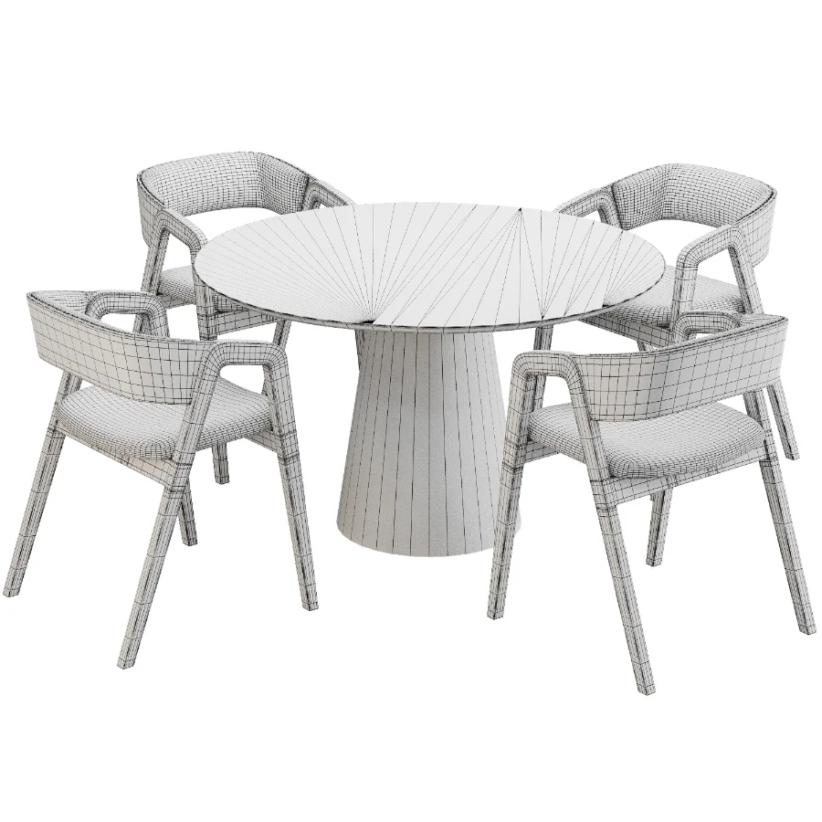 Dinning chair and table345 - Image 5