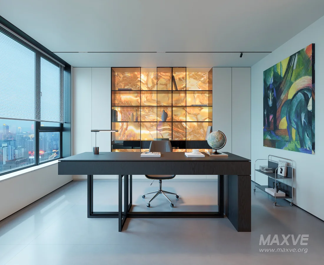 Modern living room and dining room interior scene - Image 5