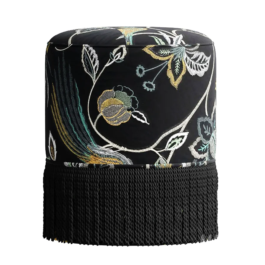 Astrid Fringe Stool - Image 1