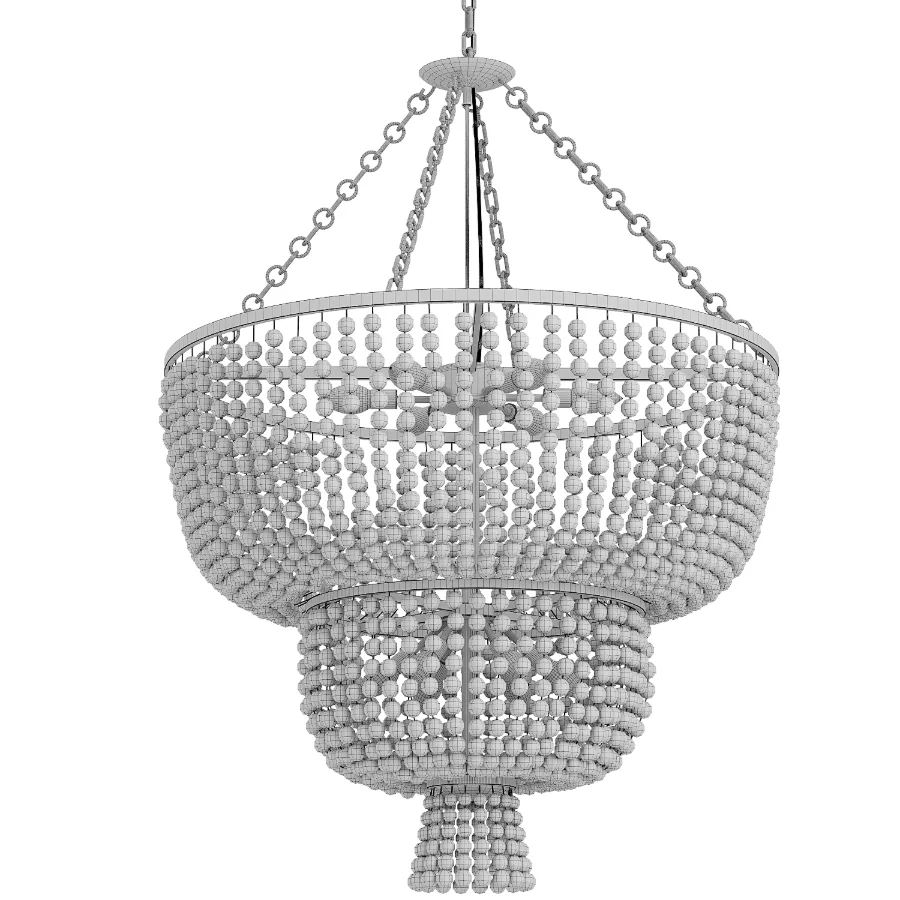 Beaded Kona Tiered Chandelier - Image 2