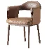 Gardner Modern Leather Dining Chair - Thumbnail 1