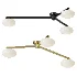 Modern Flush Mount Ceiling Fixture Glass Shades G9 - Thumbnail 1
