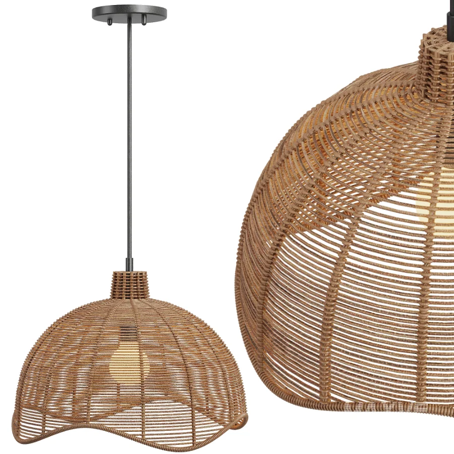 Farmhouse Rope Pendant Light - Image 4