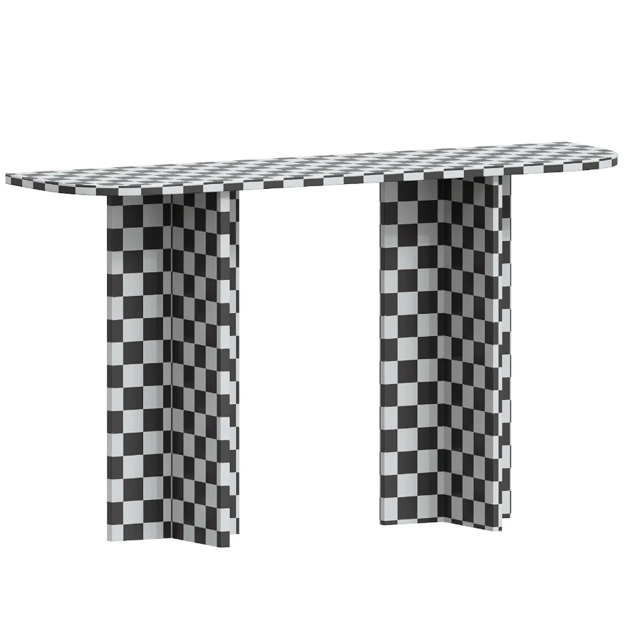 Sculptural Nero Console Table - Image 6