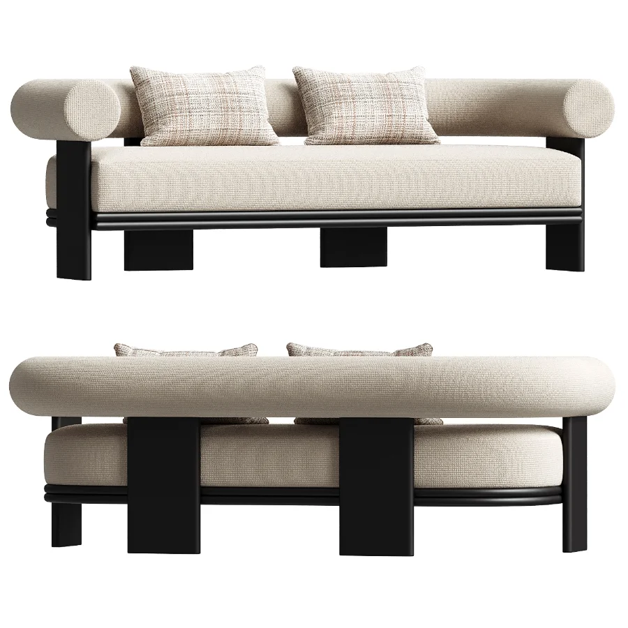 Collins Aluminum 2 Seat Sofa - Image 3