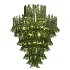Green Murano Glass Petal Chandelier - Thumbnail 1