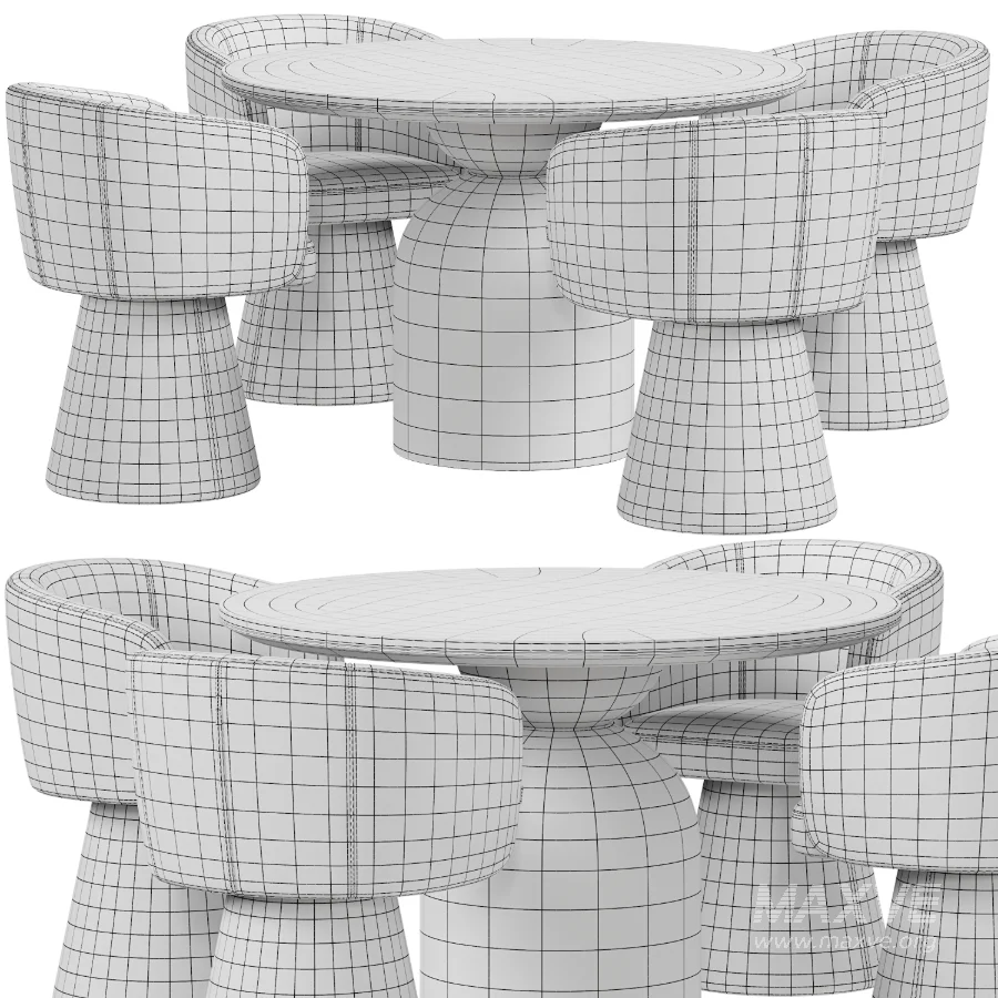 Tori Chair Round Dining Table - Image 5