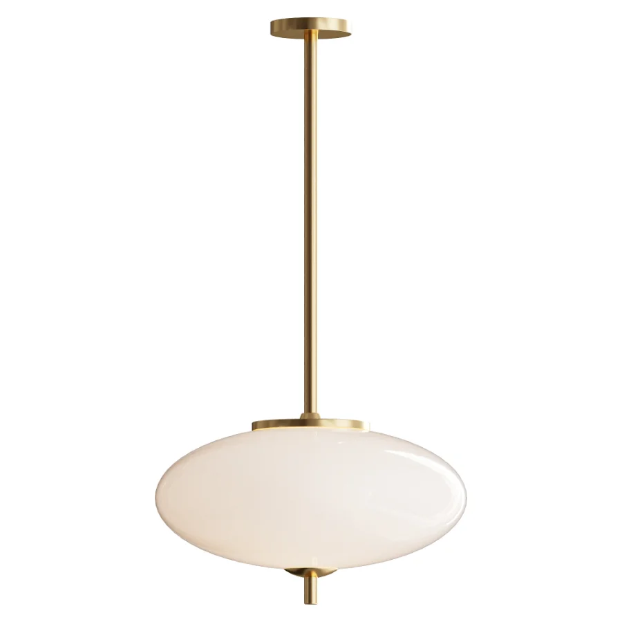 Parlait 1 Light Dimmable Modern Brass LED Pendant Light - Image 2