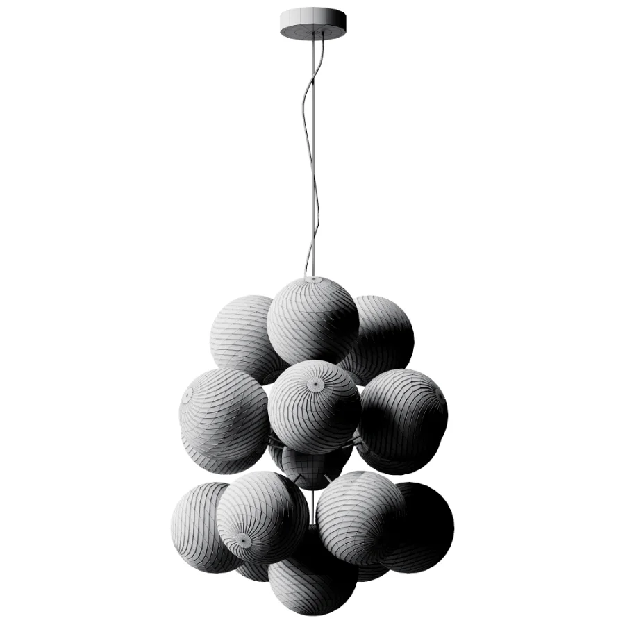Whirl Burst Chandelier Silver - Image 4