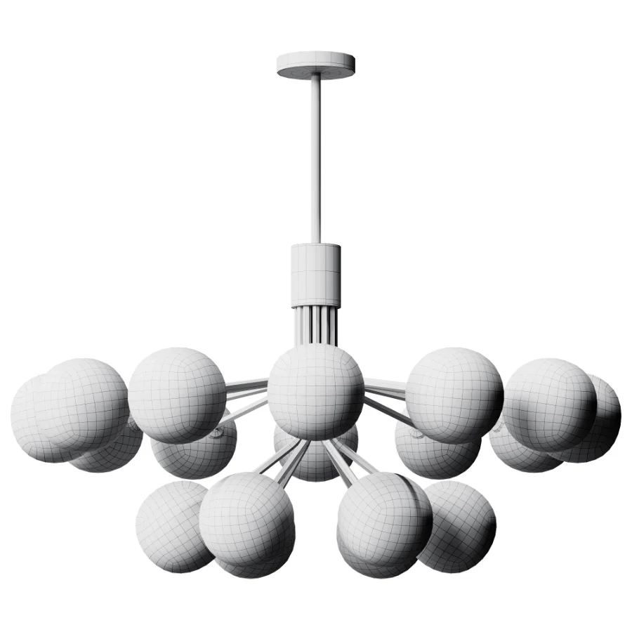 Nuura Apiales 18 Satin Black Chandelier - Image 4