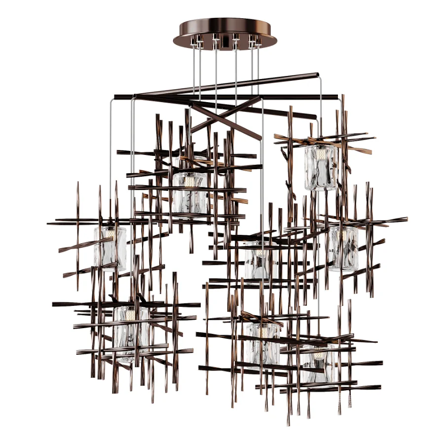Tura Round Multi Light Pendant - Image 4