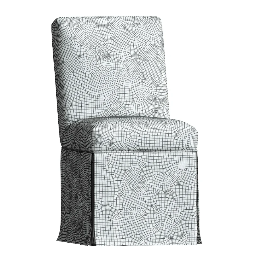 Owen Skirted Slipcover Side Chair - Image 4