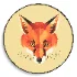 Wall Painting Braun Fox - Thumbnail 3