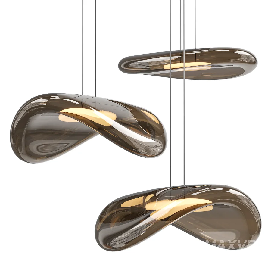 Organic Glass Pendant Light - Image 1