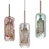 Chiswick Glass Shade Brass Fitting Pendant Light - Thumbnail 3