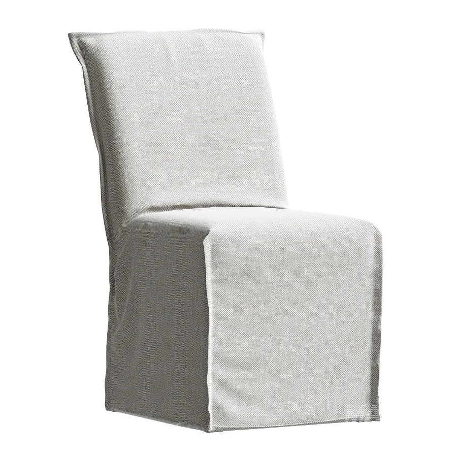 Addison Flange Slipcovered Dining Chair - Image 4