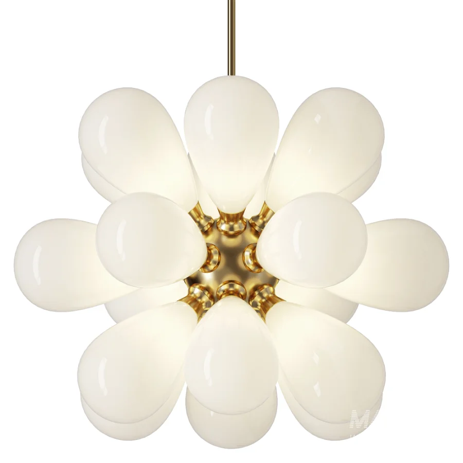 Modern Cluster Frosted Glass Bubble Chandelier - Image 2