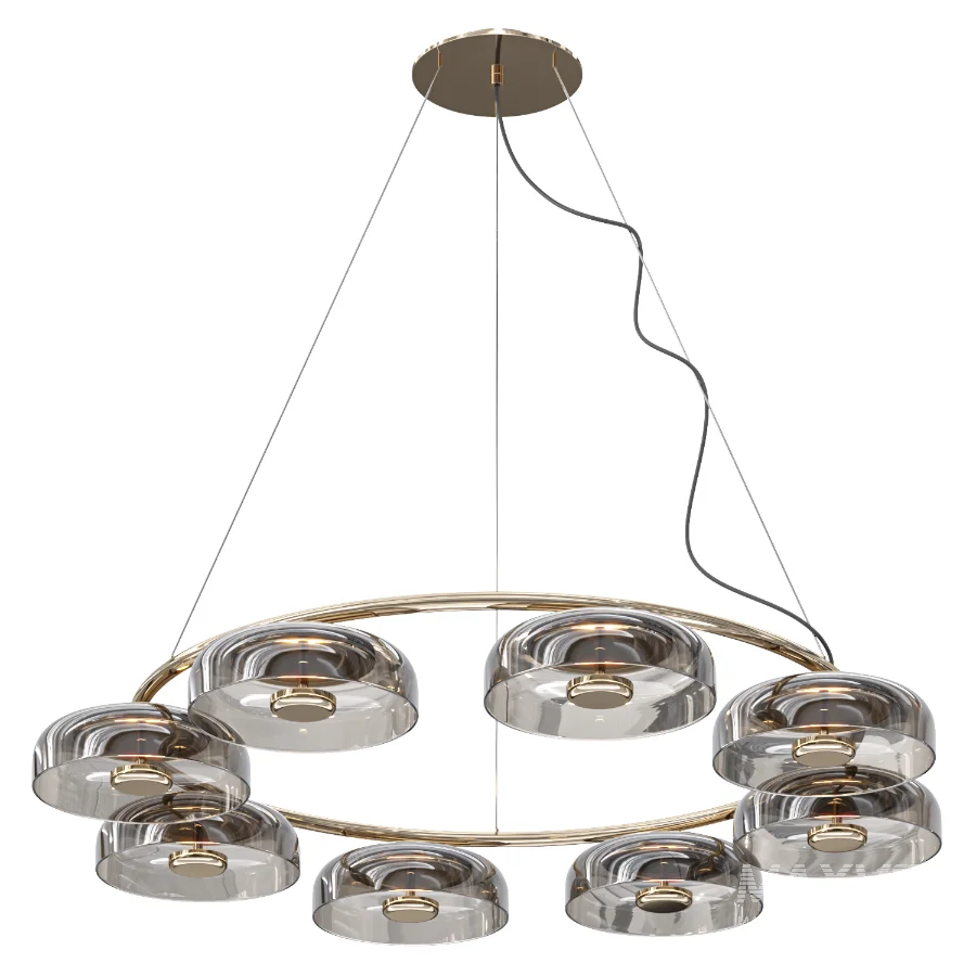 ARCTIC ring chandeliers and lamps - Image 1