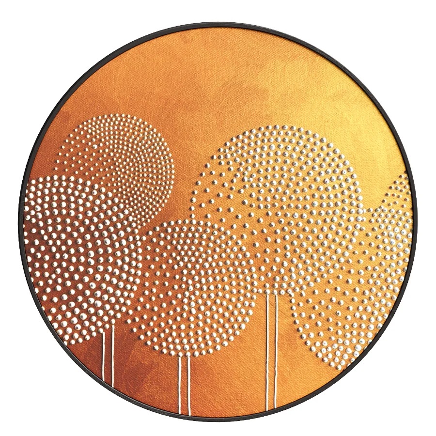 Wall Painting White Pearl Flowers - Image 3
