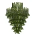 Green Murano Glass Petal Chandelier - Thumbnail 2