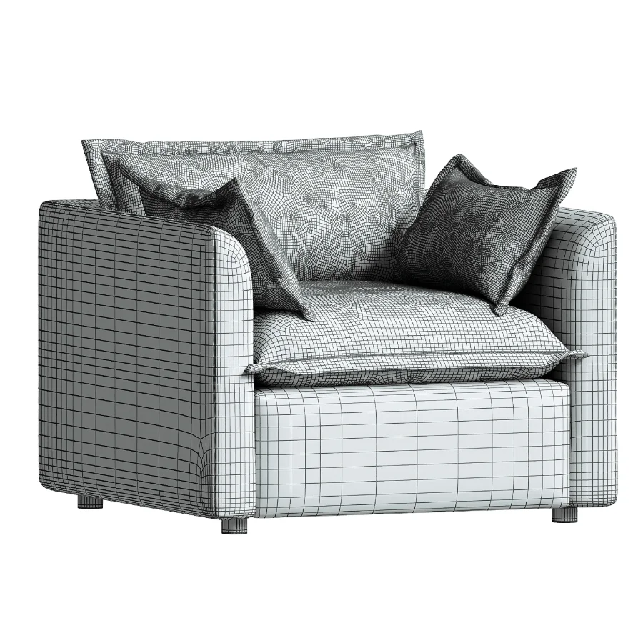 Denver Sunbrella Stripe Outdoor Chair - Image 1