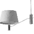Black Fabric Double Ceiling Lamp - Thumbnail 5