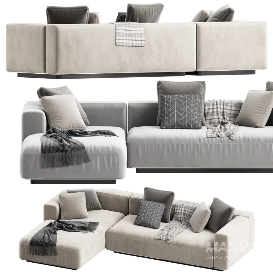 Flexform_Grandemare_Chaise_Longue_Sofa - Image 1
