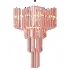 Italian Murano Glass Sputnik Chandelier in Pink - Thumbnail 1