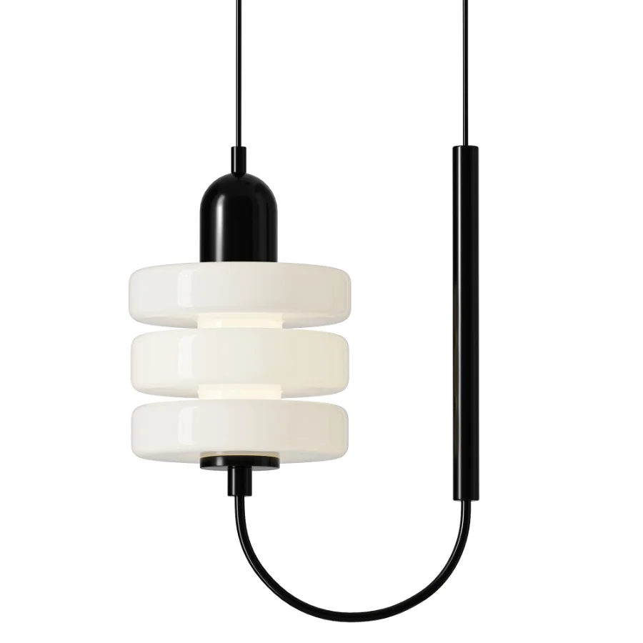 Minimalist Frosted Glass Lantern LED Pendant Light - Image 1